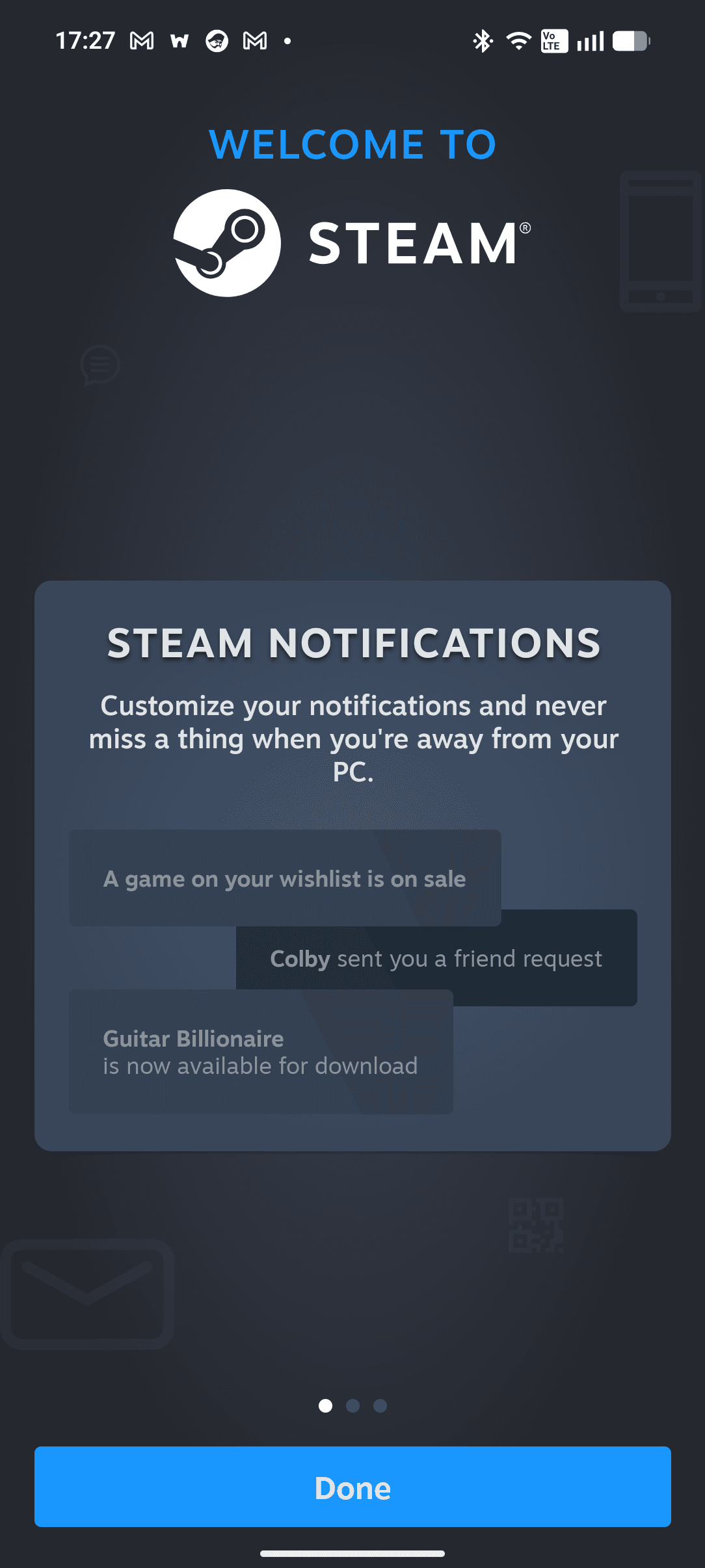 Steam オンボーディング