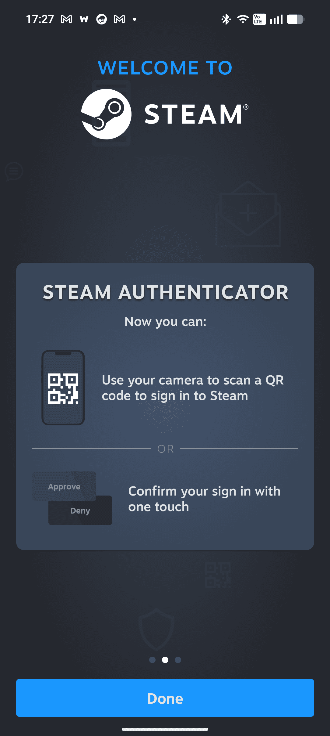 Steam オンボーディング